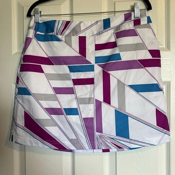 Adidas Climacool women’s white and purple golf skort size 8 - Picture 1 of 9